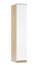 Пенал Челси Белый глянец/дуб сонома