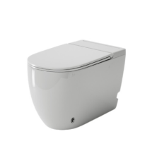 Унитаз напольный GR-PR-5502 Impuls, белый с тонкой крышкой (57х36х45)