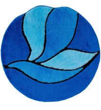 Коврик для ванной комнаты Blatt Akrilik 80х80см синий круг