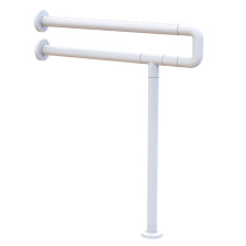 Поручень для инвалидов к унитазу BRIMIX с опорой в пол белый 941