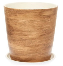 Горшок керамический с/п Ироко №5 d22см h22,5см 5,6л конус коричневый