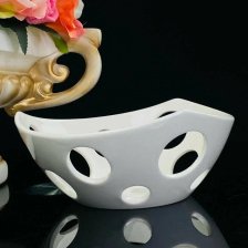 Фруктовница 18 см на ножке LENARDI Бьянко фарфор 118-025