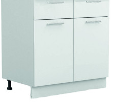 Тумба кухонная 800х510х820 мм 2 ящика/2 двери без столешницы Латте Макиато