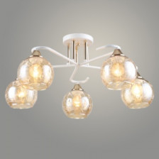Светильник A4341/5 WT+FGD бел/золото 5х60W E27