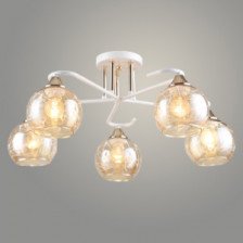 Светильник A4341/5 WT+FGD бел/золото 5х60W E27