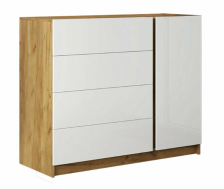 Комод БОСТОН КМ-001 Дуб крафт золотой/Белый