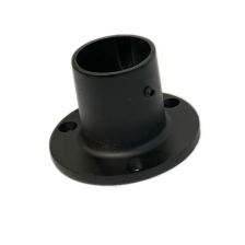 Фланец для трубы d 25 черный (2шт)