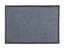 Коврик придверный влаговпитывающий ребристый 80х120см SUNSTEP (сер)