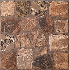 Керамогранит (29,8x29,8) Vilio коричневая коричневый рельеф 16427 (Cersanit, Россия) 