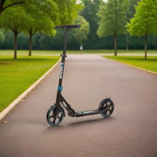 Самокат для детей NOVATRACK POLIS PRO алюминиевый, складной с помощью кнопки на раме