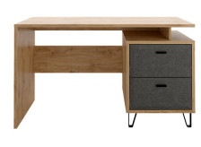 Стол письменный "Грейс" BIU2S Дуб наварра/графит