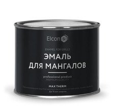Эмаль термостойкая для мангалов черная (0,4 кг) Elcon
