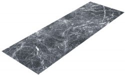 Коврик вырезной icarpet PRINT антискользящий (134) "Мрамор" 60х100 серый