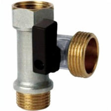 Кран шаровой 1/2"х3/4"х1/2" вр-нр-нр FRAP 