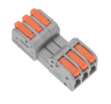 Зажим клеммный СМК 222-423  с рычагом проходной 3х2,5(4) мм 32А