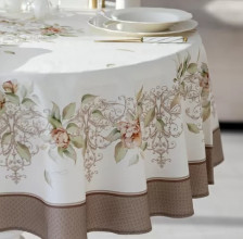 Скатерть хлопок d=170 Луиза Listelle