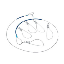 Кукан Три Кита металлический трос 5-карабиновый