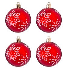 Набор Шаров новогодних 6см 4шт Скандинавия, арт 373-038