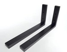 Кронштейн для раковины и столешницы 480х230 угловой черный