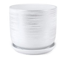 Горшок керамический с/п Галактика №5 5,4л 22х19см цилиндр белый