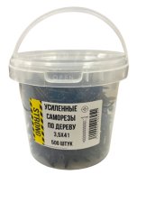 Саморез 3,5х41 для крепления ГКЛ к дереву усиленный 500 шт/уп ведро