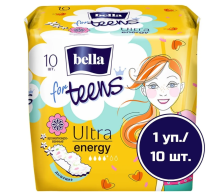 Прокладки БЕЛЛА For Teens Energy Deo Ultra 10шт 