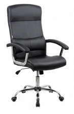 Кресло офисное поворотное Kingstyle SHL-2 Sane PU Chrome (экокожа, черный)