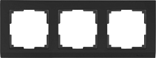 Рамка 3-м WL04-Frame-03-black Stark черная