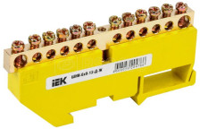 Шина PE земля на DIN-изоляторе ШНИ-6х9-12-ДЖ ИЭК