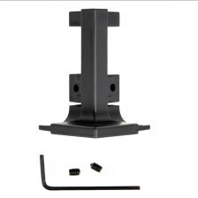 Заглушка угловая ZnAl GOLA BALANCE RZ051.02BL черный матовый