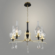 Светильник N5316/5 GD+BK золото/черный 5х40W E27 QH23