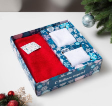 Набор полотенец махровых 30х60+30х30х2шт С новым годом вид5 Этель