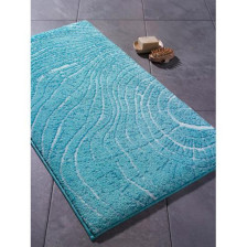 Коврик для ванной комнаты CONFETTI Bella Lumber 50х57см бирюзовый 