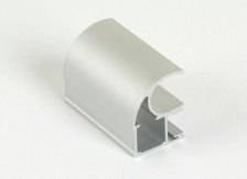 Ручка-профиль ассиметричная 2,7м, серебро Dorwell