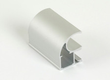 Ручка-профиль ассиметричная 2,7м, серебро Dorwell