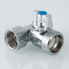 Тройник с шаровым краном для подключения сантех приборов 1/2"х3/4"х1/2" VALTEC VT.256.N.04