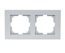 Рамка 2-м Arvia "Karen" серебро (20 03 2000 022)
