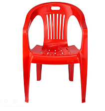 Кресло пластмассовое красное Комфорт-1 Стандарт