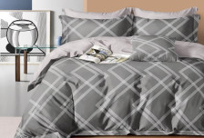 КПБ сатин набивной Satin de Luxe 874-SK 50х70+70х70 Евро Cleo