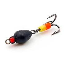 Мормышка вольфрамовая Wormix37 Дьявол с подвесным тройником d-3,0 0,5гр (702)