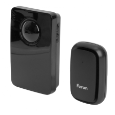 Звонок Feron E-381 беспроводной электрический черный 38 мелодий 