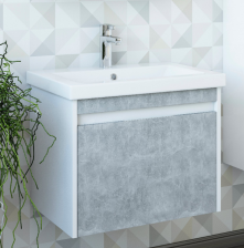 Тумба с раковиной Калипсо -60 подвесная Sanflor