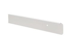 Планка торцевая 38 белая матовая  универсальная