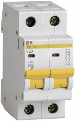 Выключатель автоматический IEK  2р 20А