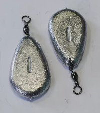 Груз S-FISH Капля плоская с вертлюгом 60гр (3-006) 9917