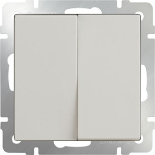 Выключатель 2-м скрытой установки WL03-SW-2G-ivory слоновая кость
