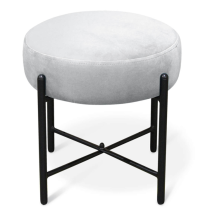 Банкетка SHT-B4 серое облако/черный муар