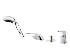 Смеситель для установки на ванну GPD МАК66 4 отверстия