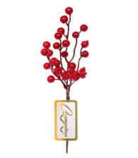 Ветка-декор новогодний 25см Зимние краски 201-2721