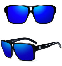 Очки поляризационные Viahda, чёрная оправа, линзы синие зеркальные 101-001